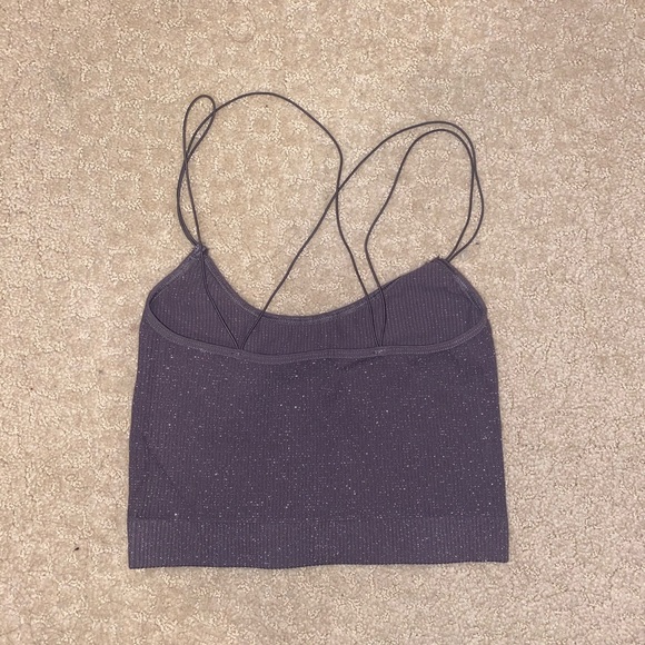 Out from under purple sparkly crop top - Picture 4 of 5